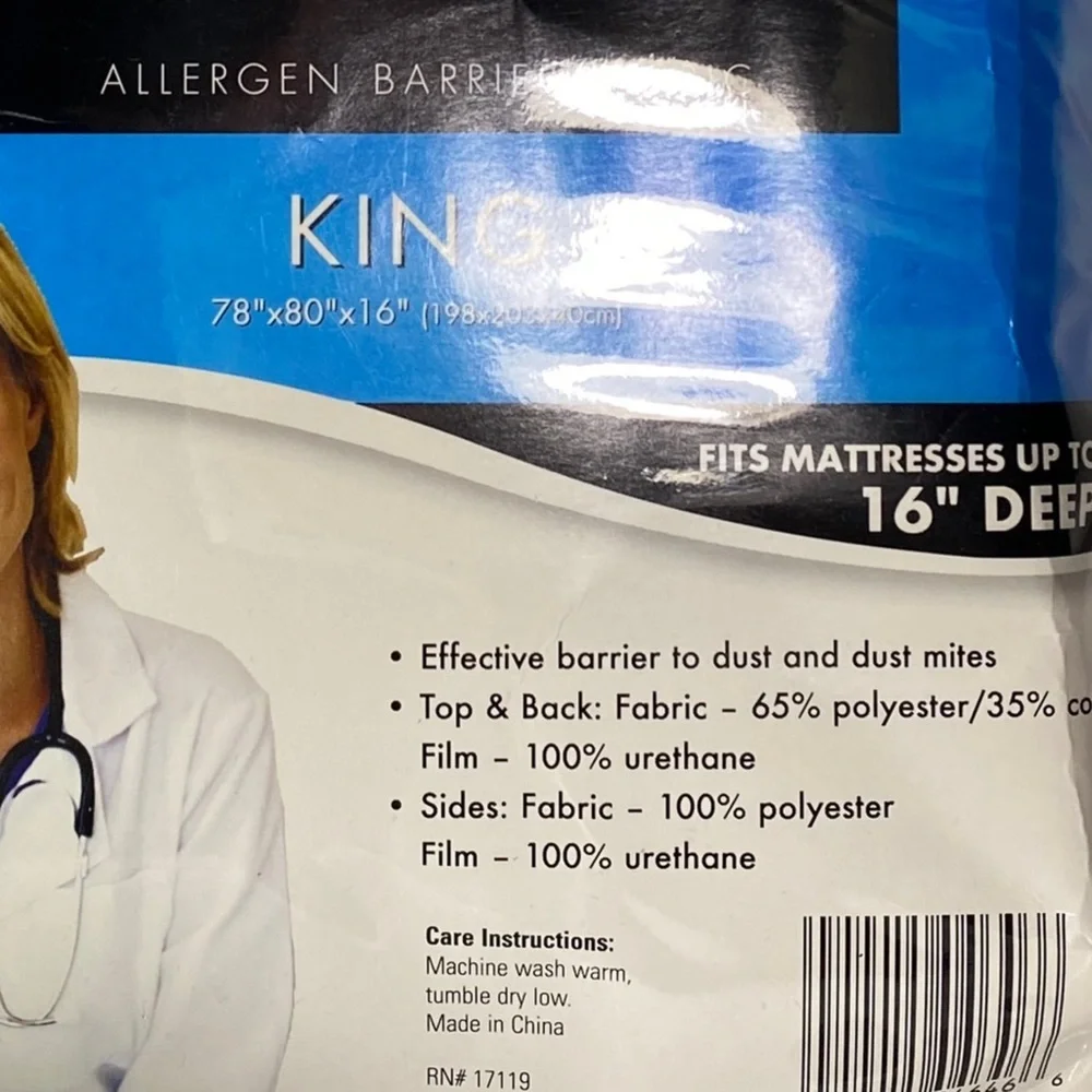 Aller-Care allergen protector mattress cover King size
